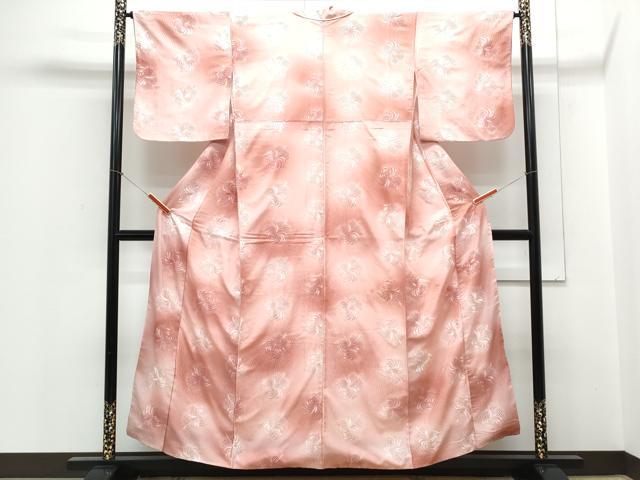 平和屋着物▼中国三大刺繍 スワトウ刺繍 総刺繍 小紋 草花文 暈し染め 正絹 逸品 CABE6616th
