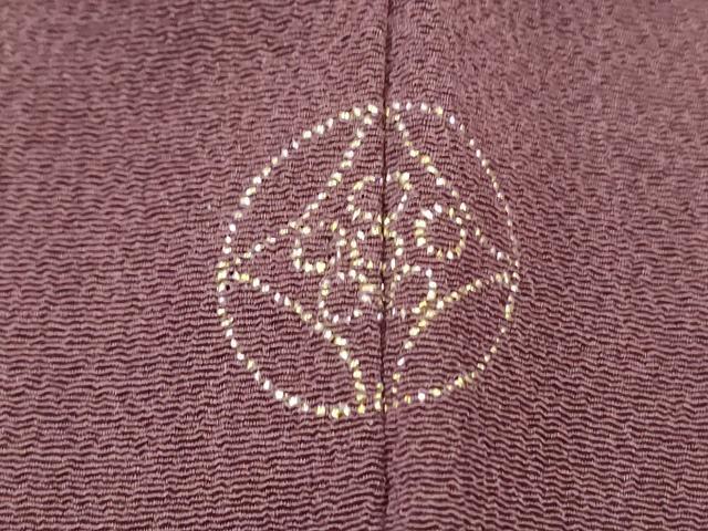 平和屋着物▼訪問着 総刺繍 熨斗桧扇花文 金糸 正絹 逸品 CABE6617th
