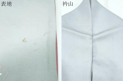 平和屋着物▼訪問着 総刺繍 扇面御所車飛鳥花文 暈し染め 正絹 逸品 CABE6619th