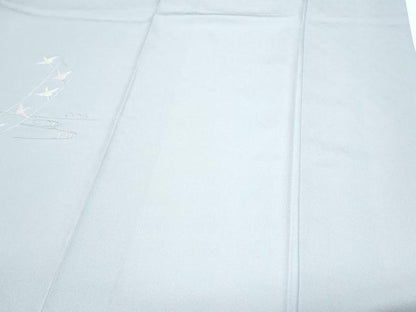 平和屋着物▼訪問着 総刺繍 扇面御所車飛鳥花文 暈し染め 正絹 逸品 CABE6619th