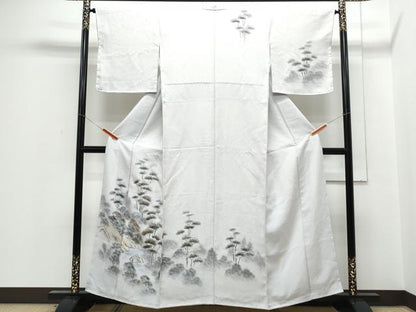平和屋着物▼訪問着 手描き 風景文 正絹 逸品 CABE6620th