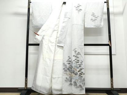 平和屋着物▼訪問着 手描き 風景文 正絹 逸品 CABE6620th