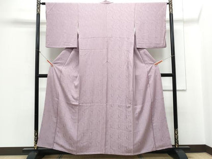 平和屋着物■上質な小紋　杢目文様　正絹　逸品　CABE6638th