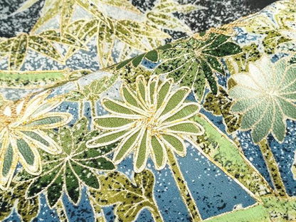 平和屋着物■豪華黒留袖　駒刺繍　笹竹文　金彩　正絹　逸品　CABE6645th