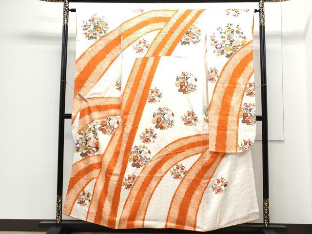 平和屋着物■豪華振袖 駒刺繍 絞り 花丸文 金彩 正絹 逸品 CABE6647th
