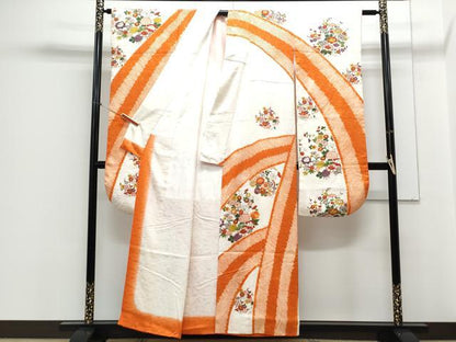 平和屋着物■豪華振袖 駒刺繍 絞り 花丸文 金彩 正絹 逸品 CABE6647th