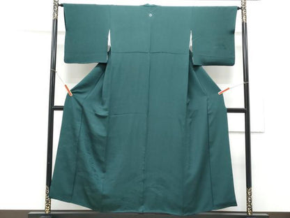 平和屋着物■無地絵羽訪問着　立波地紋　百入茶色　正絹　逸品　CABE6652th