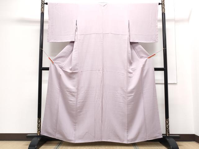 平和屋着物■上質な色無地 牡丹鼠色 正絹 逸品 CABE6654th