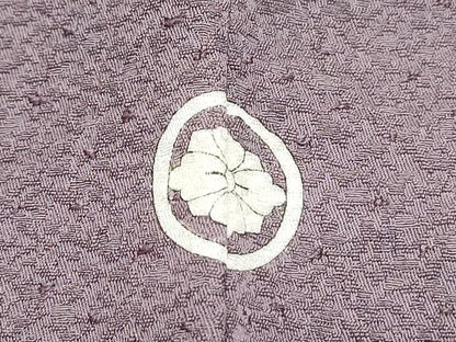 平和屋着物■上質な色無地 葡萄鼠色 正絹 逸品 CABE6667th