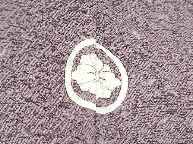 平和屋着物■上質な色無地 葡萄鼠色 正絹 逸品 CABE6667th
