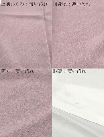 平和屋着物■上質な色無地 紅藤色 正絹 逸品 CABE6671th