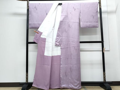 平和屋着物■上質な小紋　地紋起こし　風景文　正絹　逸品　CABE6672th
