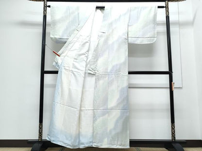平和屋着物■上質な小紋 立波文 暈し染め 正絹 逸品 CABE6676th