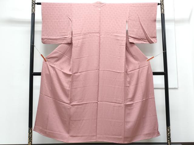 平和屋着物■上質な色無地 退紅色 正絹 逸品 CABE6677th