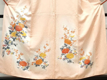 平和屋着物■訪問着 草花文 暈し染め 正絹 逸品 CABE6685th