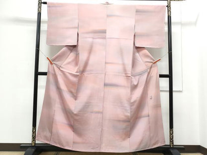 平和屋着物■上質な小紋　作家物　霞文　暈し染め　正絹　逸品　CABE6691th