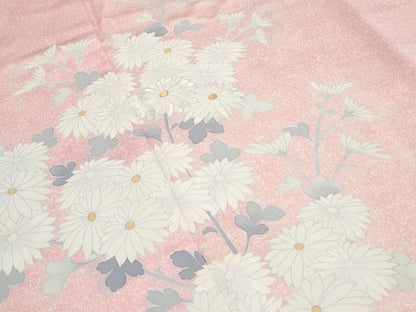 平和屋着物■訪問着　刺繍　草花文　正絹　逸品　CABE6694th