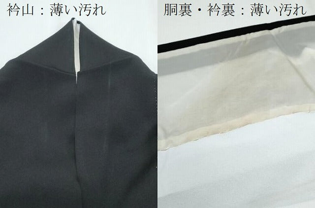 平和屋着物■豪華黒留袖 刺繍 尾長鳥花文 金彩 正絹 逸品 CABE6713th