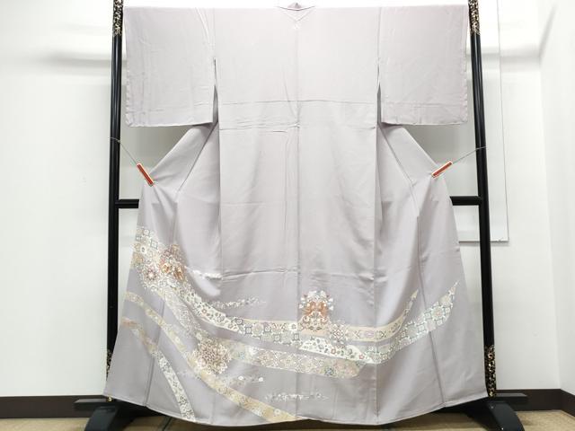 平和屋着物■豪華色留袖　正倉院向かい鳥花文　金彩　正絹　逸品　CABE6724th