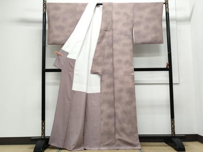 平和屋着物■上質な小紋　作家物　霞文　鬼しぼ縮緬　正絹　逸品　CABE6727th