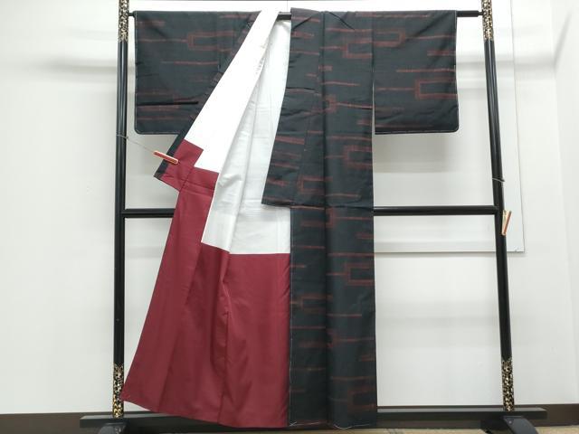 平和屋着物■上質な紬 吉祥文 正絹 逸品 CABE6735th
