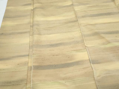 平和屋着物■上質な紬 横段文 正絹 逸品 CABE6736th