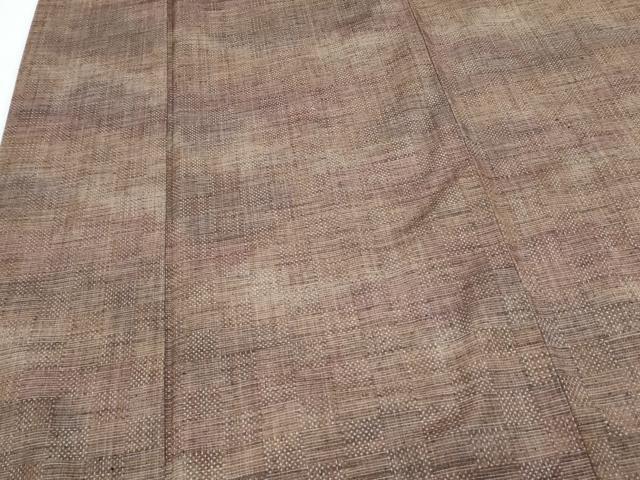 平和屋着物■上質な紬 格子文 正絹 逸品 CABE6737th