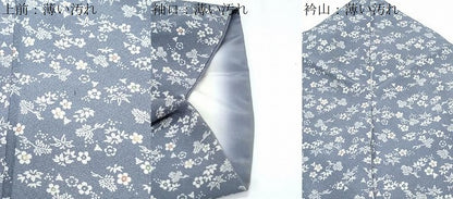 平和屋着物■上質な小紋 草花文 正絹 逸品 CABE6746th