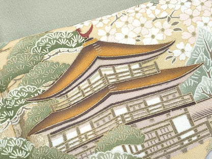 平和屋着物■豪華色留袖 金閣寺 金彩 正絹 逸品 CABE6756th