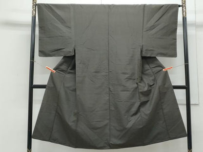 平和屋着物■男性 紬 格子文 正絹 逸品 CABE6764th
