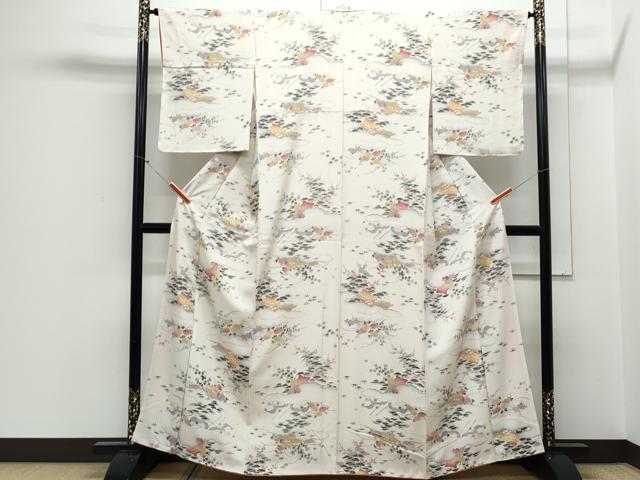 平和屋着物■上質な小紋 雲重ね風景文 正絹 逸品 CABE6767th