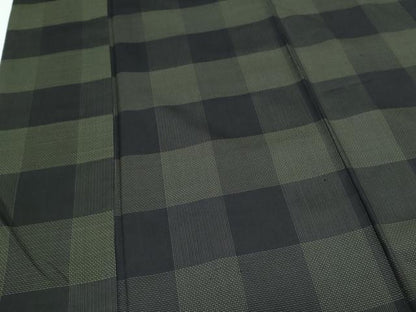 平和屋着物■上質な紬 市松文 正絹 逸品 CABE6787th