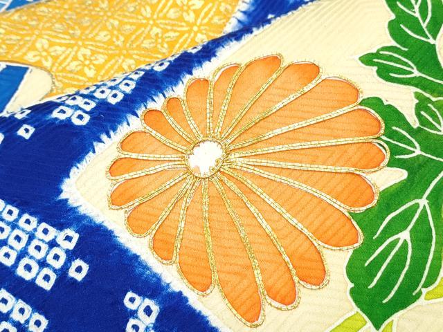 平和屋着物■豪華振袖 駒刺繍 絞り 地紙花文 金彩 正絹 逸品 CABE6800th