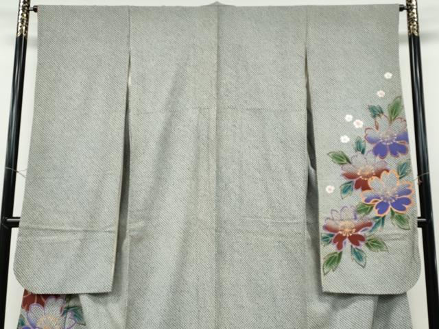 平和屋着物●豪華振袖　総絞り　舞花文　金彩　正絹　逸品　CABE6803ut