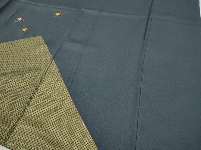 平和屋着物●訪問着　刺繍　花鳥文　金彩　正絹　逸品　未使用　CABE6808ut