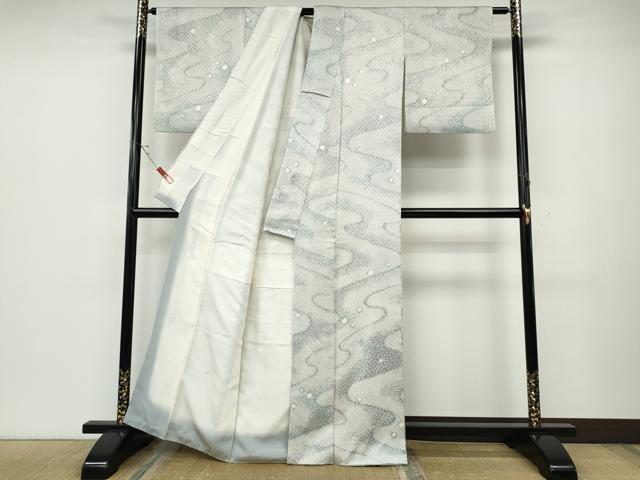 平和屋着物●訪問着　総絞り　流水文　暈し染め　正絹　逸品　CABE6810ut