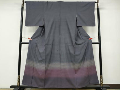 平和屋着物●訪問着　お召地　吉祥花文　やまと誂製　正絹　逸品　CABE6812ut