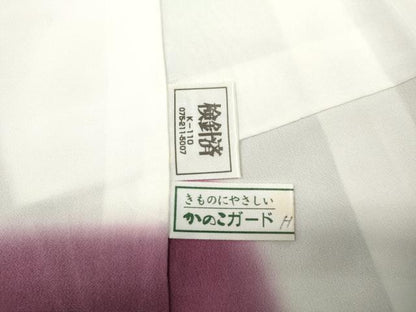 平和屋着物●訪問着　辻が花　絞り　暈し染め　ロング丈　正絹　逸品　CABE6818ut