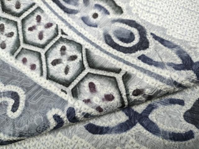 平和屋着物●訪問着　総絞り　吉祥花文　正絹　逸品　CABE6823ut