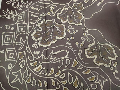 平和屋着物●訪問着　ろうけつ染め　道長吉祥花文　暈し染め　金彩　正絹　逸品　CABE6831ut