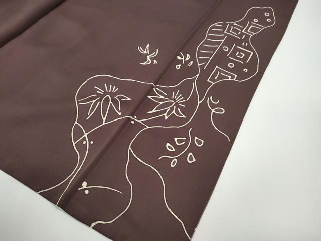 平和屋着物●訪問着　ろうけつ染め　道長吉祥花文　暈し染め　金彩　正絹　逸品　CABE6831ut