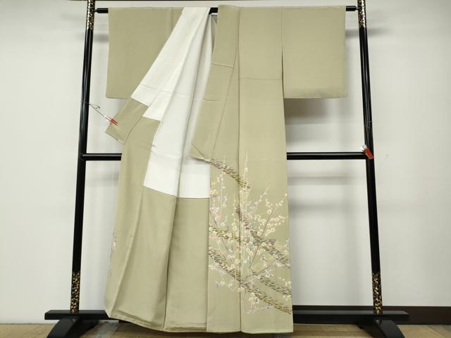 平和屋着物●本加賀友禅作家　茶谷孝志　色留袖　熨斗枝梅文　正絹　逸品　CABE6843ut