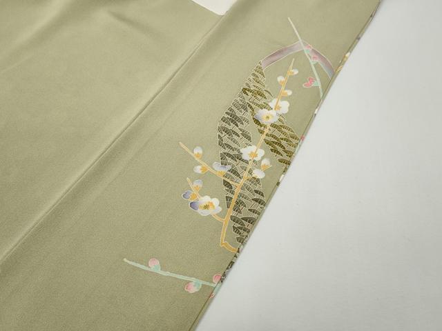 平和屋着物●本加賀友禅作家　茶谷孝志　色留袖　熨斗枝梅文　正絹　逸品　CABE6843ut