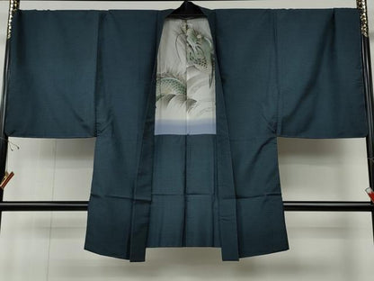平和屋着物●男性　本場大島紬　アンサンブル　100亀甲　総詰め　正絹　逸品　未使用　CABE6852ut
