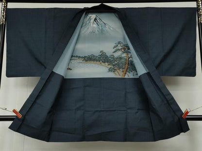 平和屋着物●男性　本場大島紬　アンサンブル　吉祥文　正絹　逸品　CABE6855ut