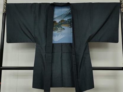 平和屋着物●男性　本場大島紬　アンサンブル　100亀甲　総詰め　正絹　逸品　CABE6856ut