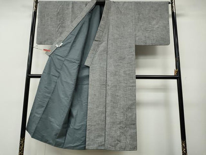 平和屋着物●男性　紬　アンサンブル　有馬　霞文　キングサイズ　証紙付き　正絹　逸品　CABE6857ut