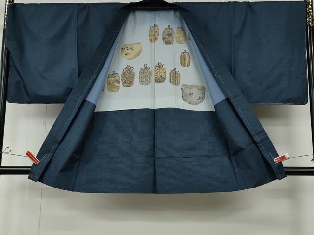 平和屋着物●男性　本場大島紬　アンサンブル　100亀甲　総詰め　正絹　逸品　未使用　CABE6859ut
