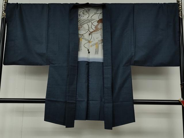 平和屋着物●男性　本場大島紬　100亀甲　総詰め　アンサンブル　正絹　逸品　CABE6861ut