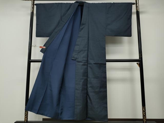 平和屋着物●男性　本場大島紬　アンサンブル　長襦袢セット　吉祥文　正絹　逸品　CABE6862ut